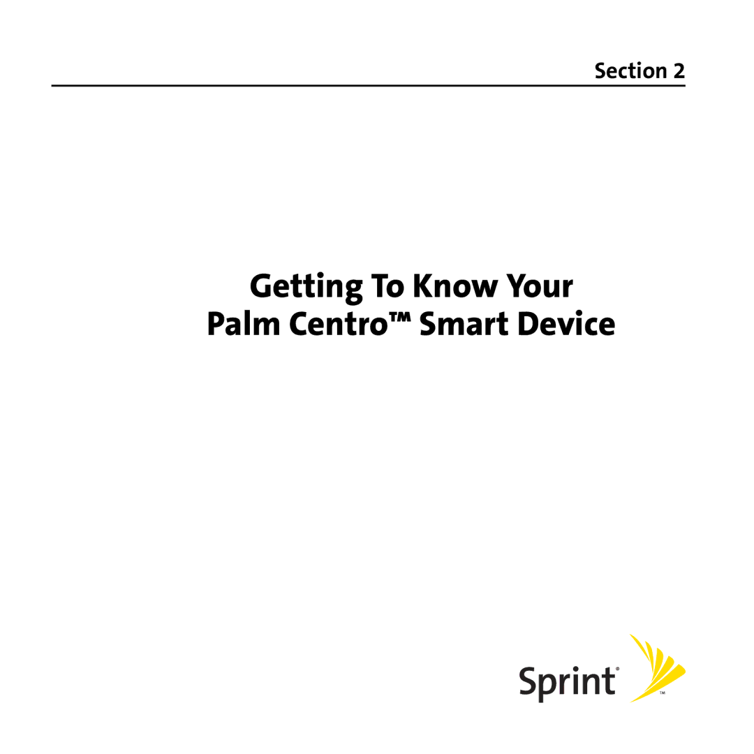 Palm PTR690HKP manual Getting To Know Your Palm Centro Smart Device 