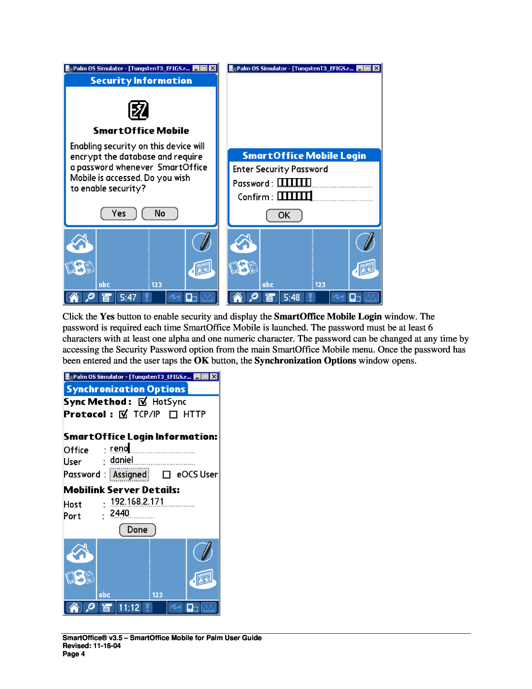Palm SmartOffice Mobile manual 
