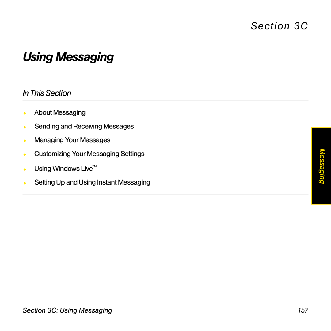 Palm TREOPROBLKSPT manual Using Messaging 157 