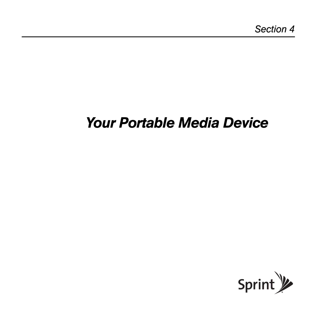 Palm TREOPROBLKSPT manual Your Portable Media Device 