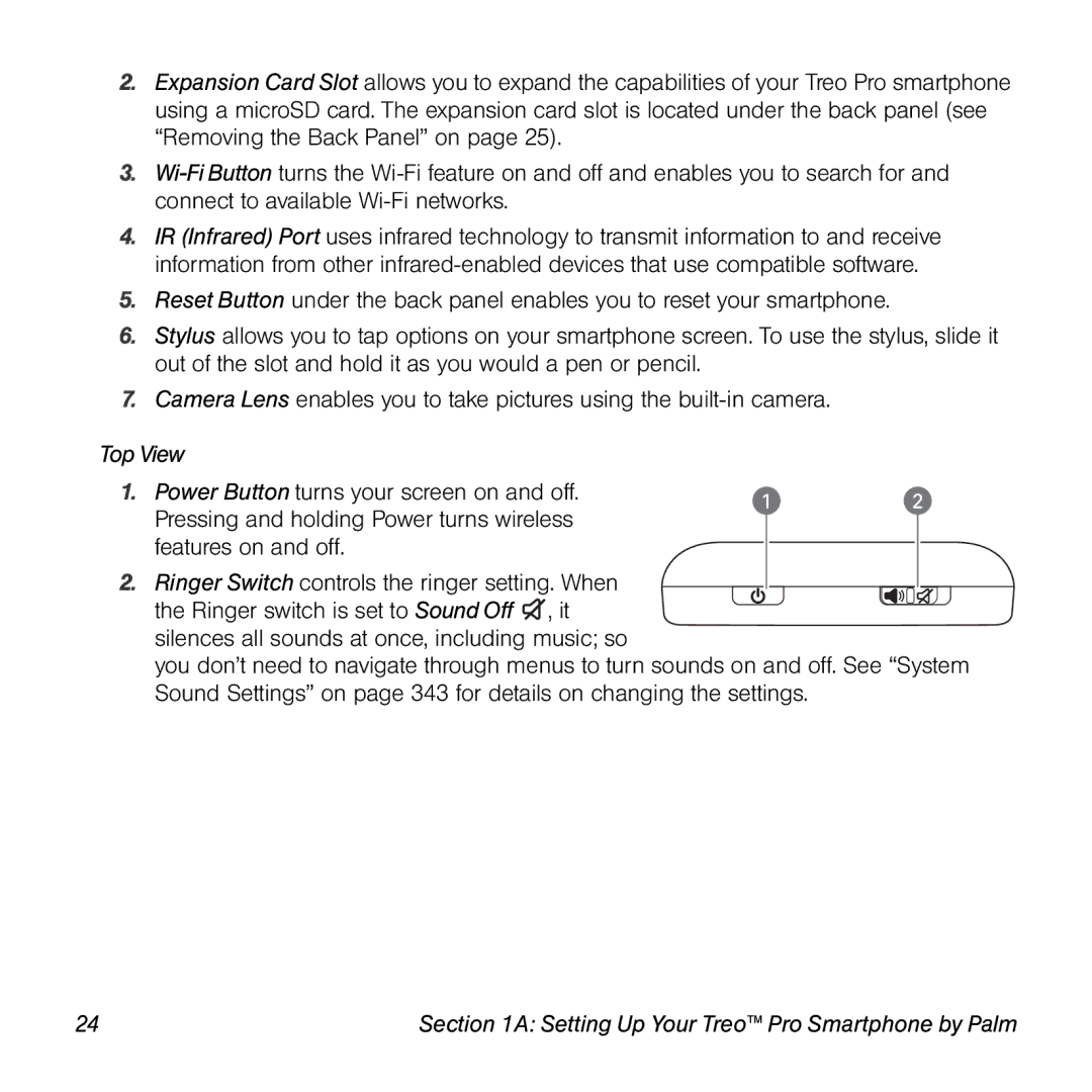 Palm TREOPROBLKSPT manual Setting Up Your Treo Pro Smartphone by Palm 