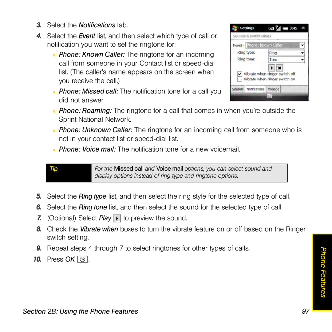 Palm TREOPROBLKSPT manual Tip 