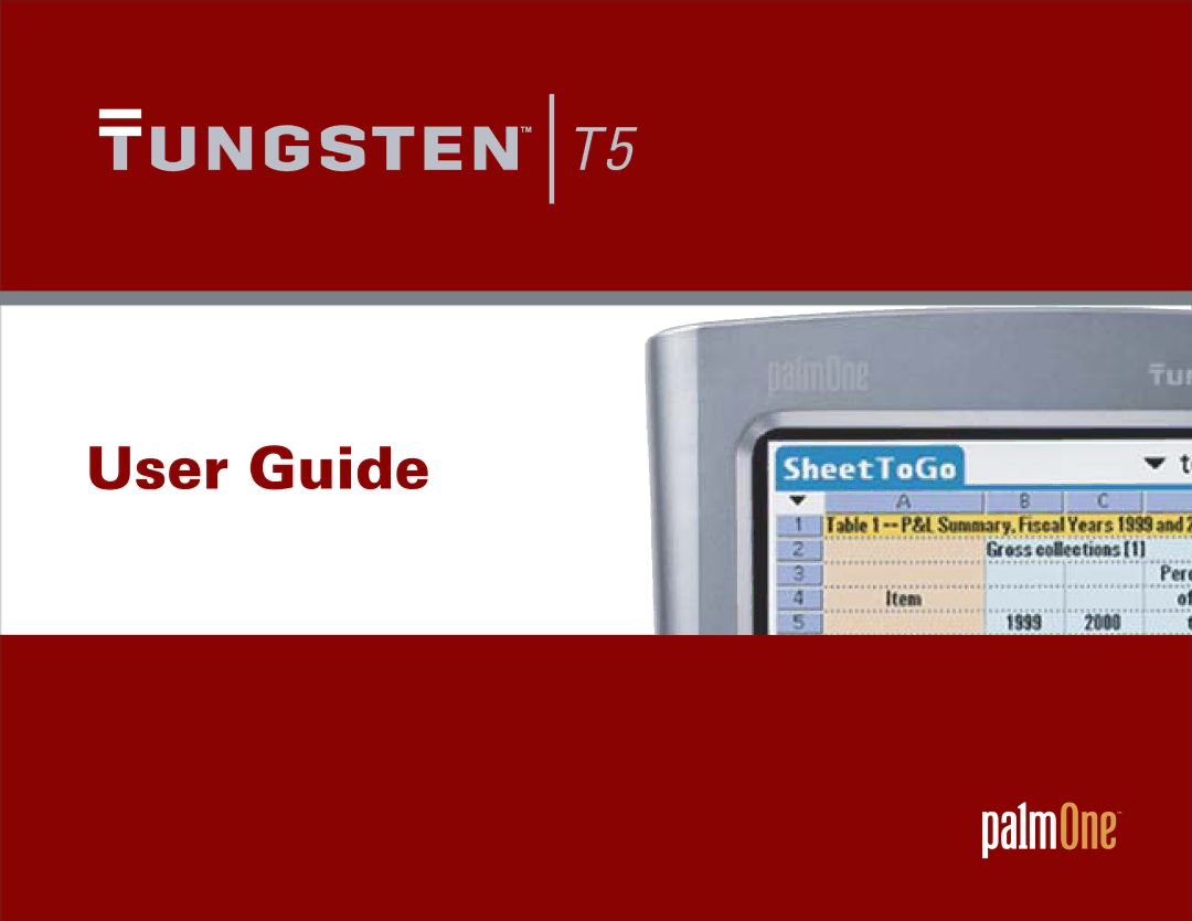 Palm Tungsten T5 manual User Guide 