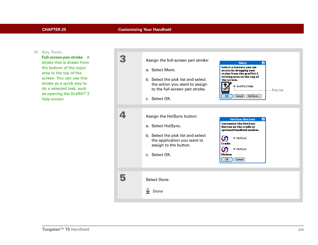 Palm Tungsten T5 manual 524 