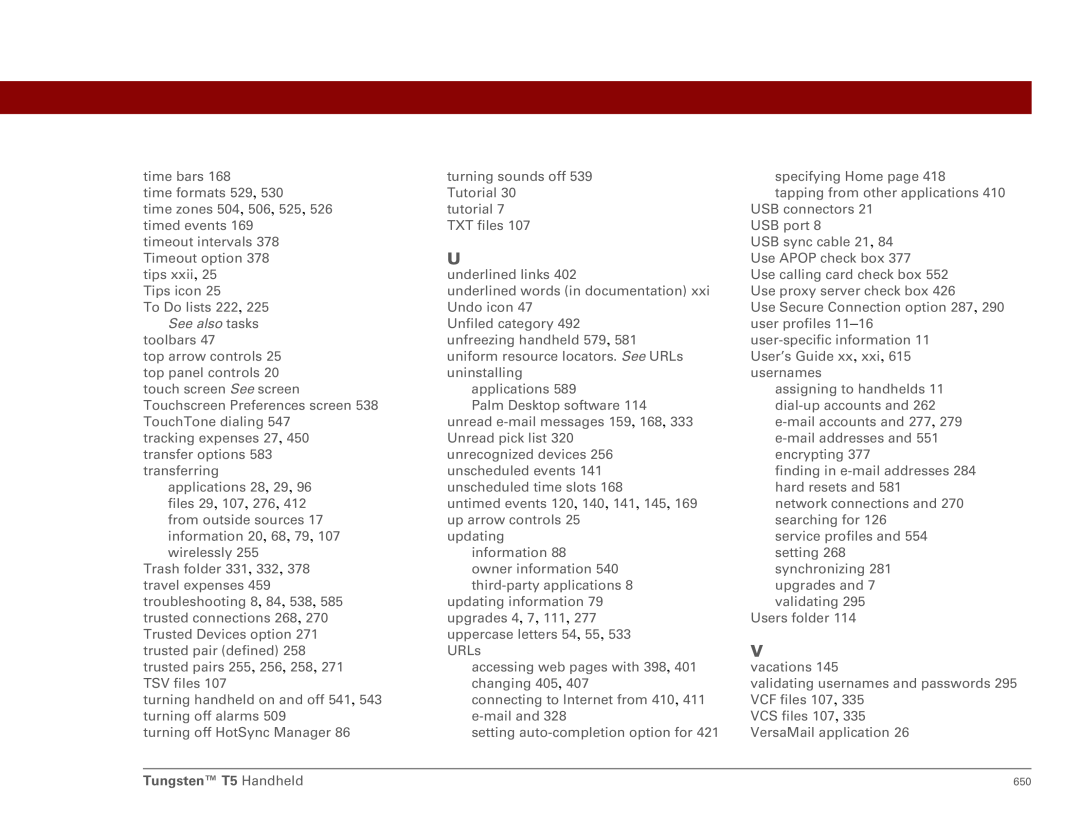 Palm Tungsten T5 manual See also tasks 