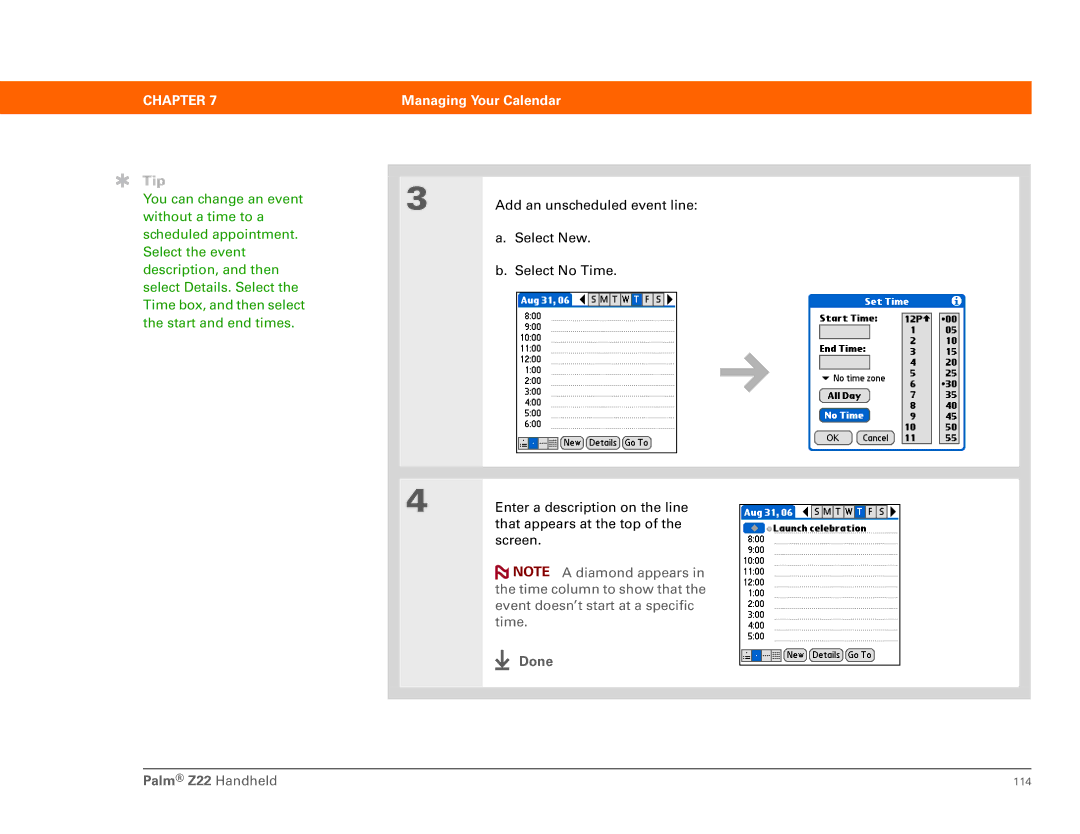 Palm Z22 manual 114 