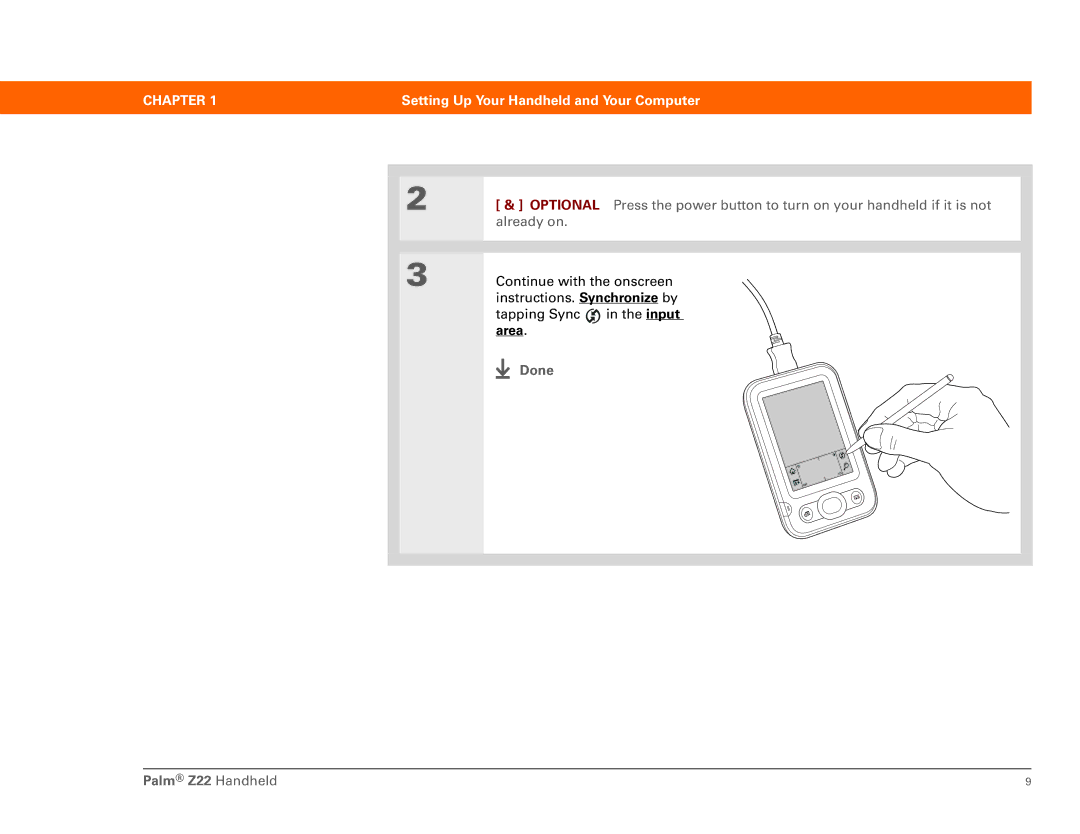 Palm manual Done Palm Z22 Handheld 