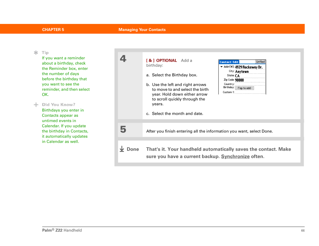 Palm Z22 manual Optional Add a 