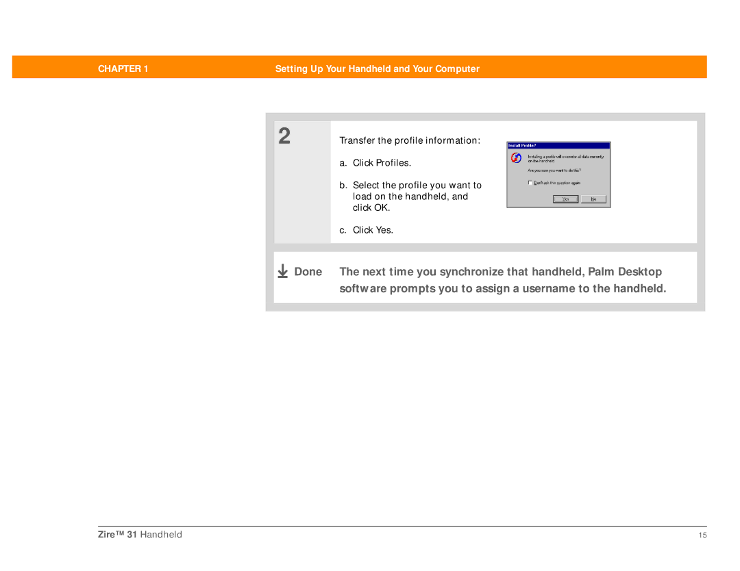 Palm Zire 31 manual Chapter 
