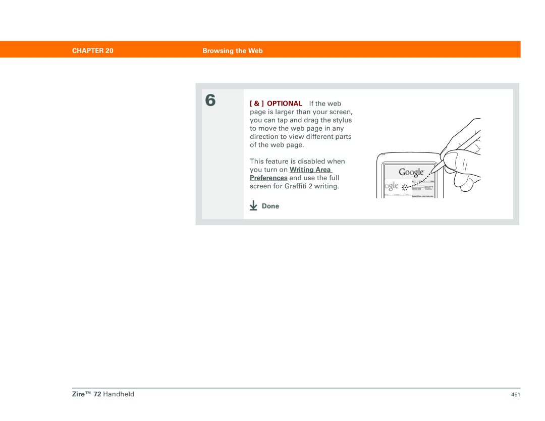 Palm Zire 72 manual Optional If the web 