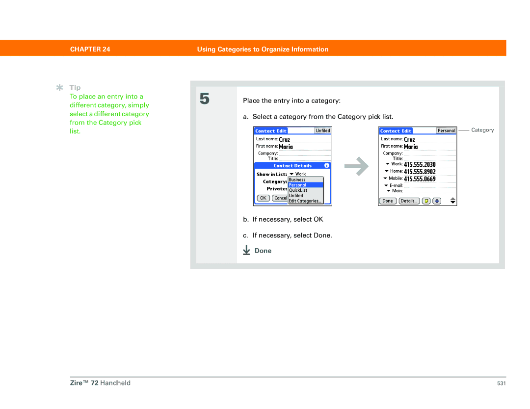 Palm Zire 72 manual If necessary, select OK If necessary, select Done 