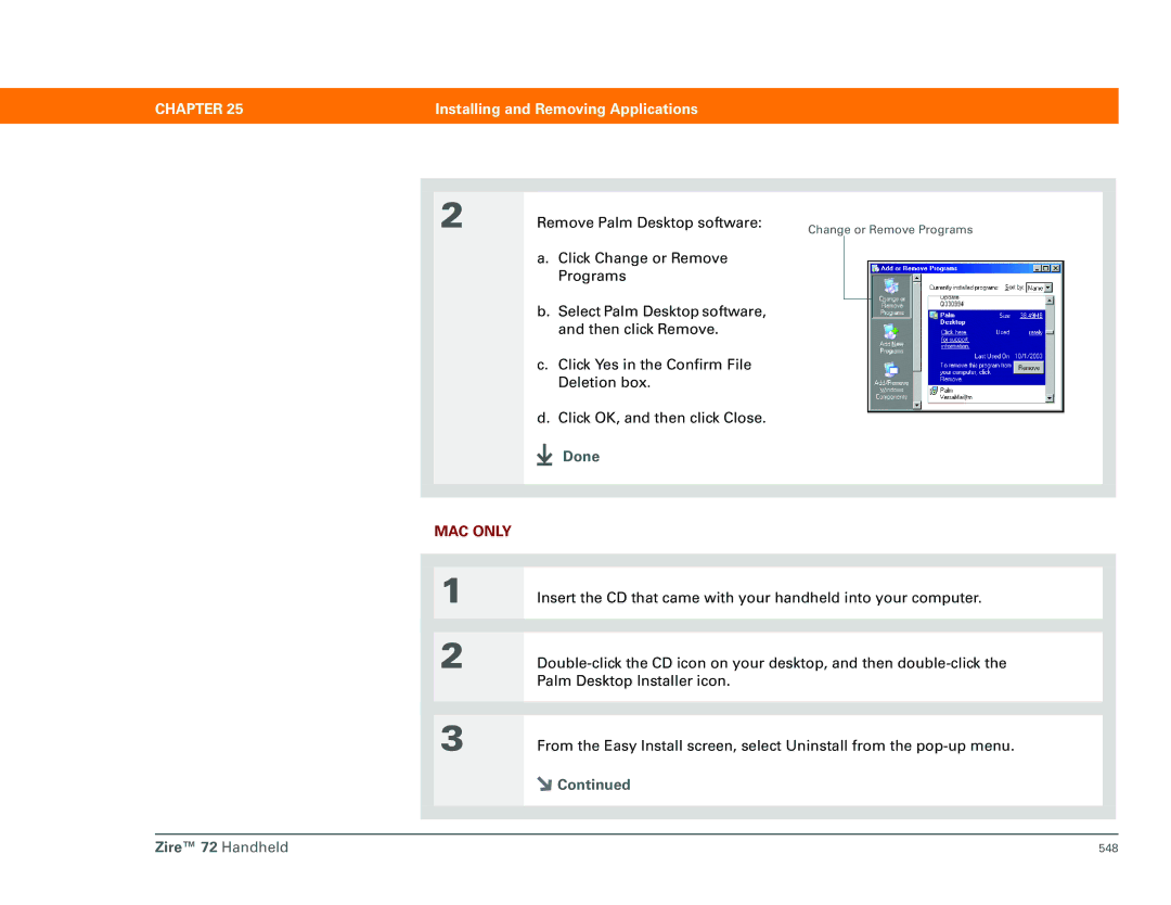 Palm Zire 72 manual 548 