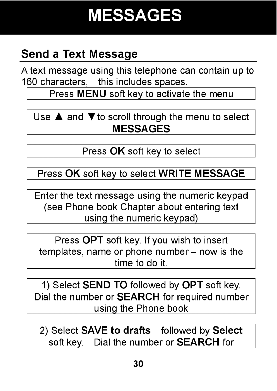 Pal/Pax PAL101 manual Messages, Send a Text Message 