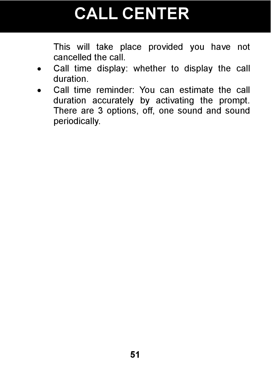 Pal/Pax PAL101 manual Call Center 