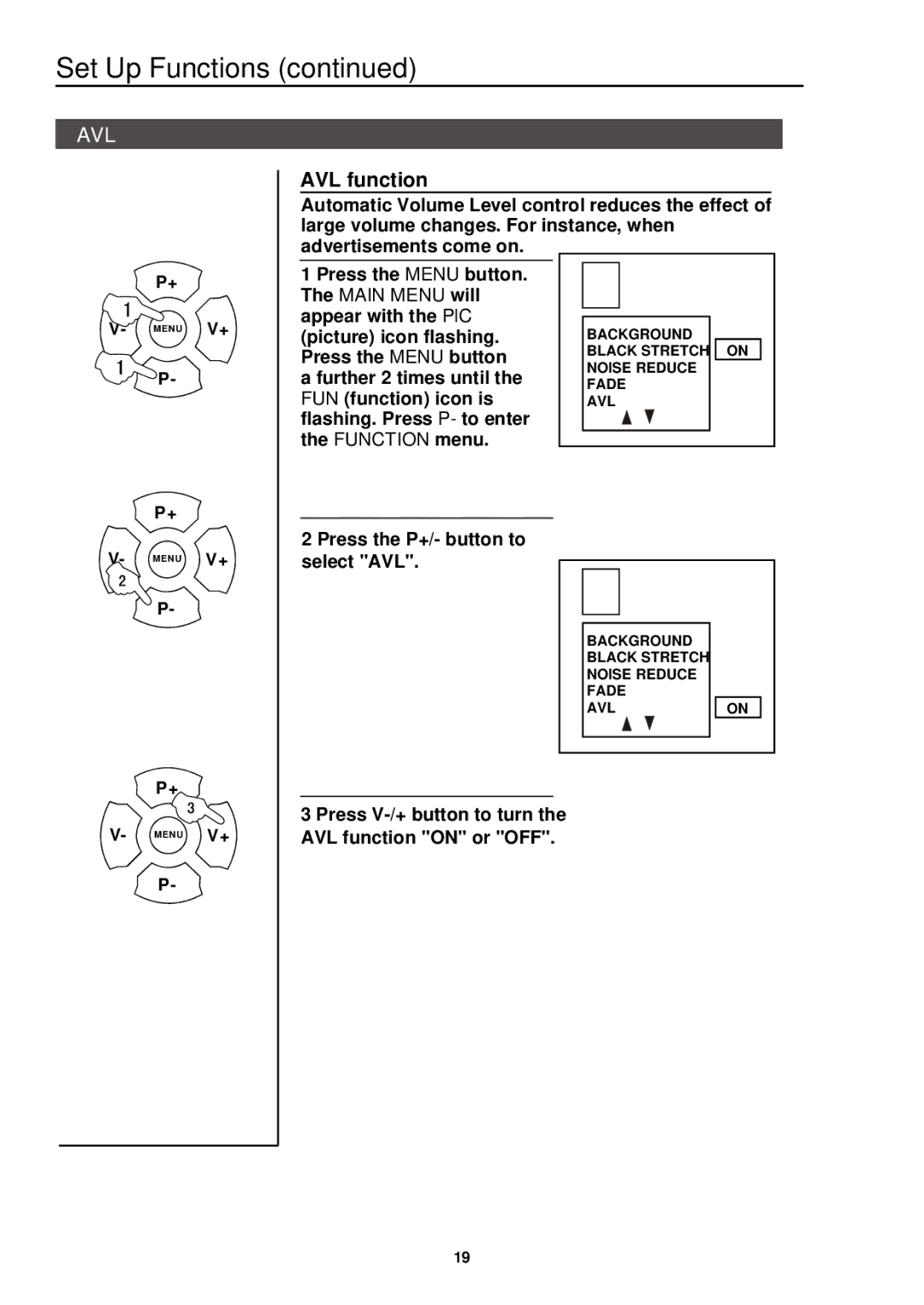 Palsonic 3415DVD user manual Avl 