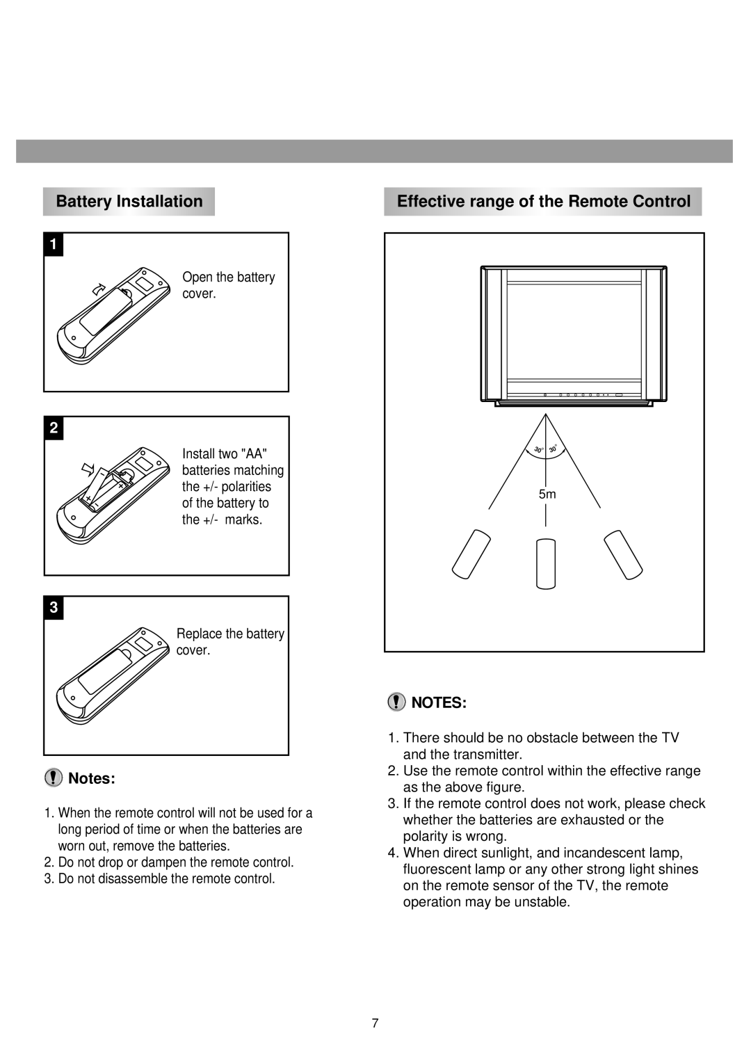 Palsonic 5130GM owner manual Battery Installation 