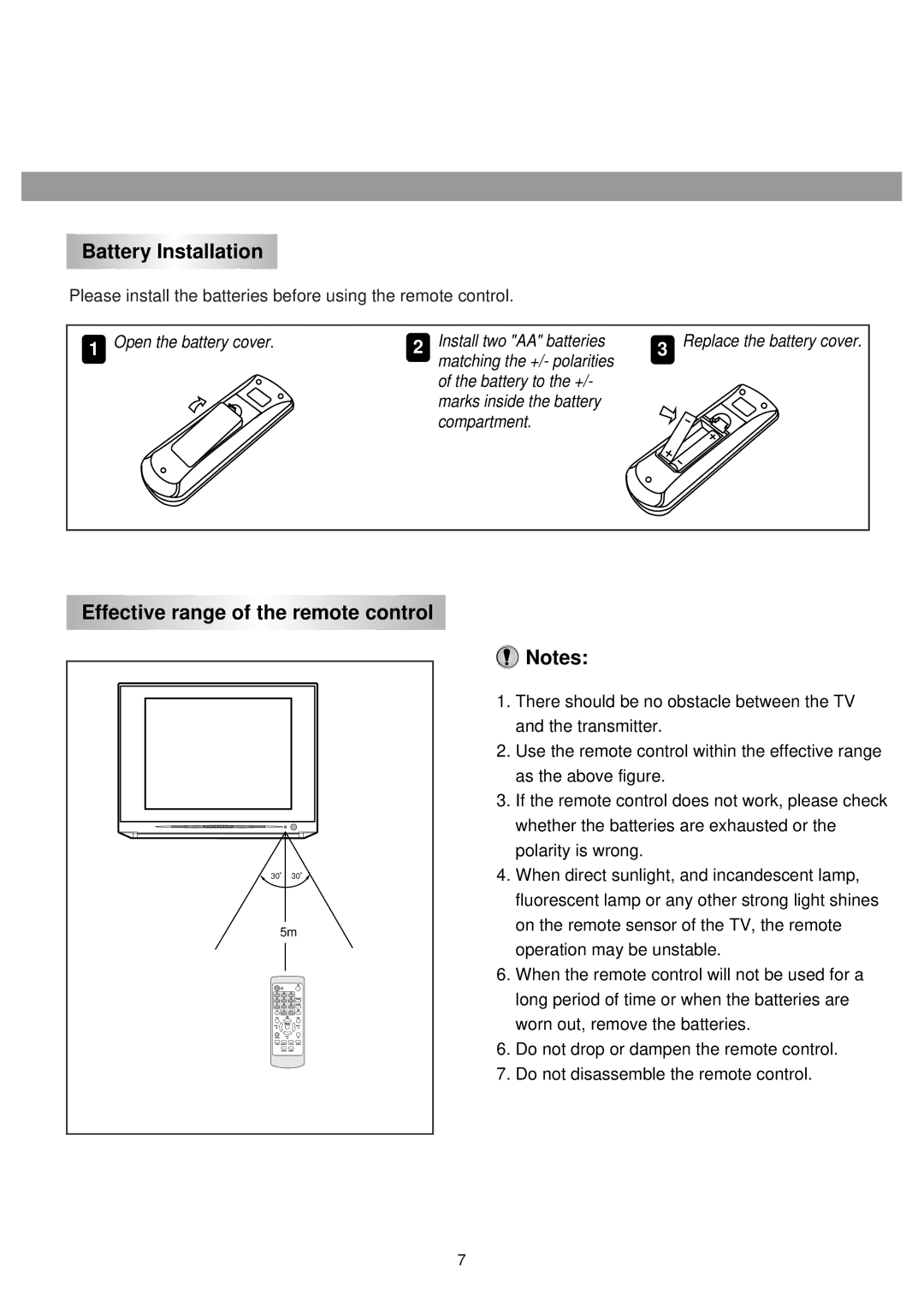 Palsonic 6125TS owner manual Battery Installation 