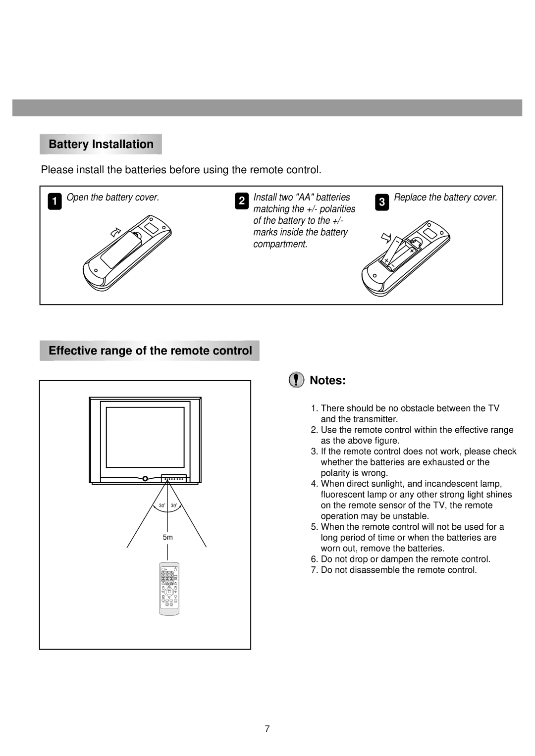 Palsonic 6840TS owner manual Battery Installation 