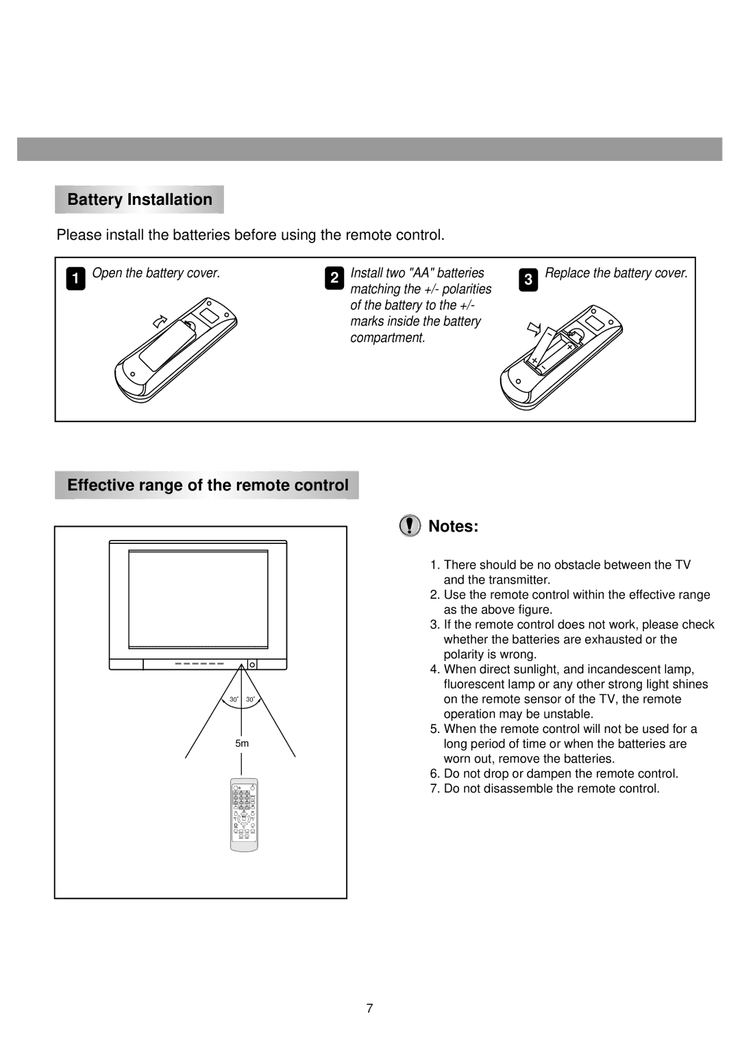 Palsonic 6875PF owner manual Battery Installation 