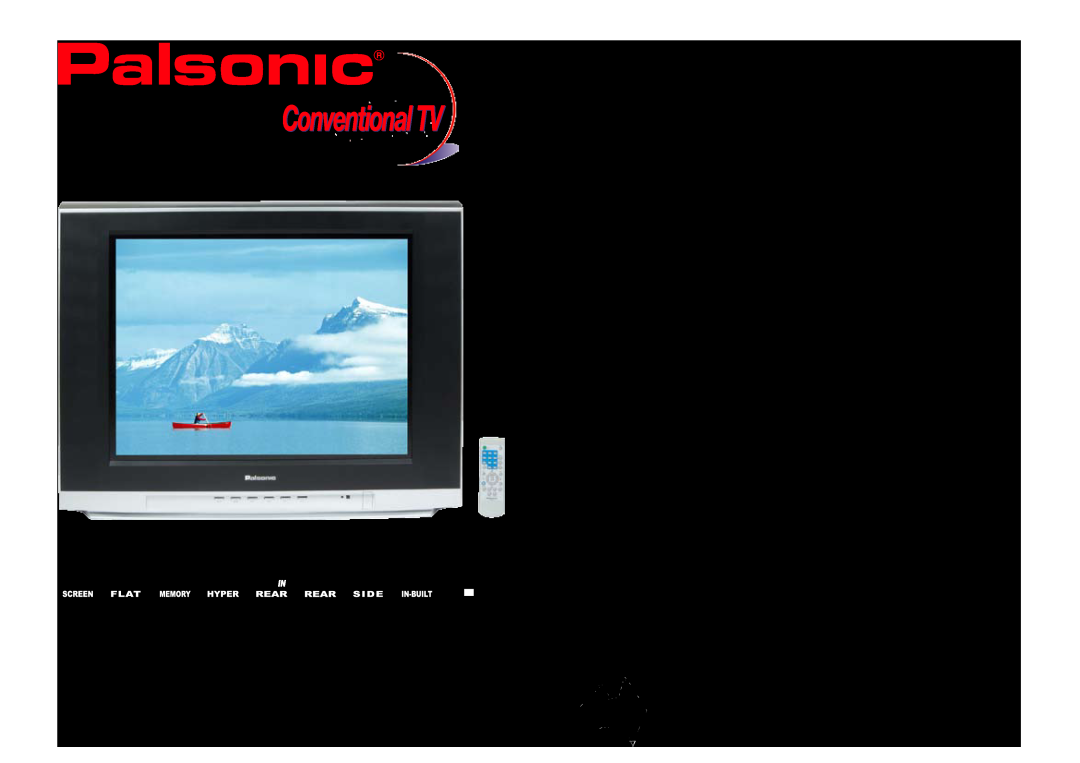 Palsonic 6875PF dimensions 68cm Pure Flat Hi-Vision Television, 68cm Pure Flat Picture DVD Component Input Terminal 