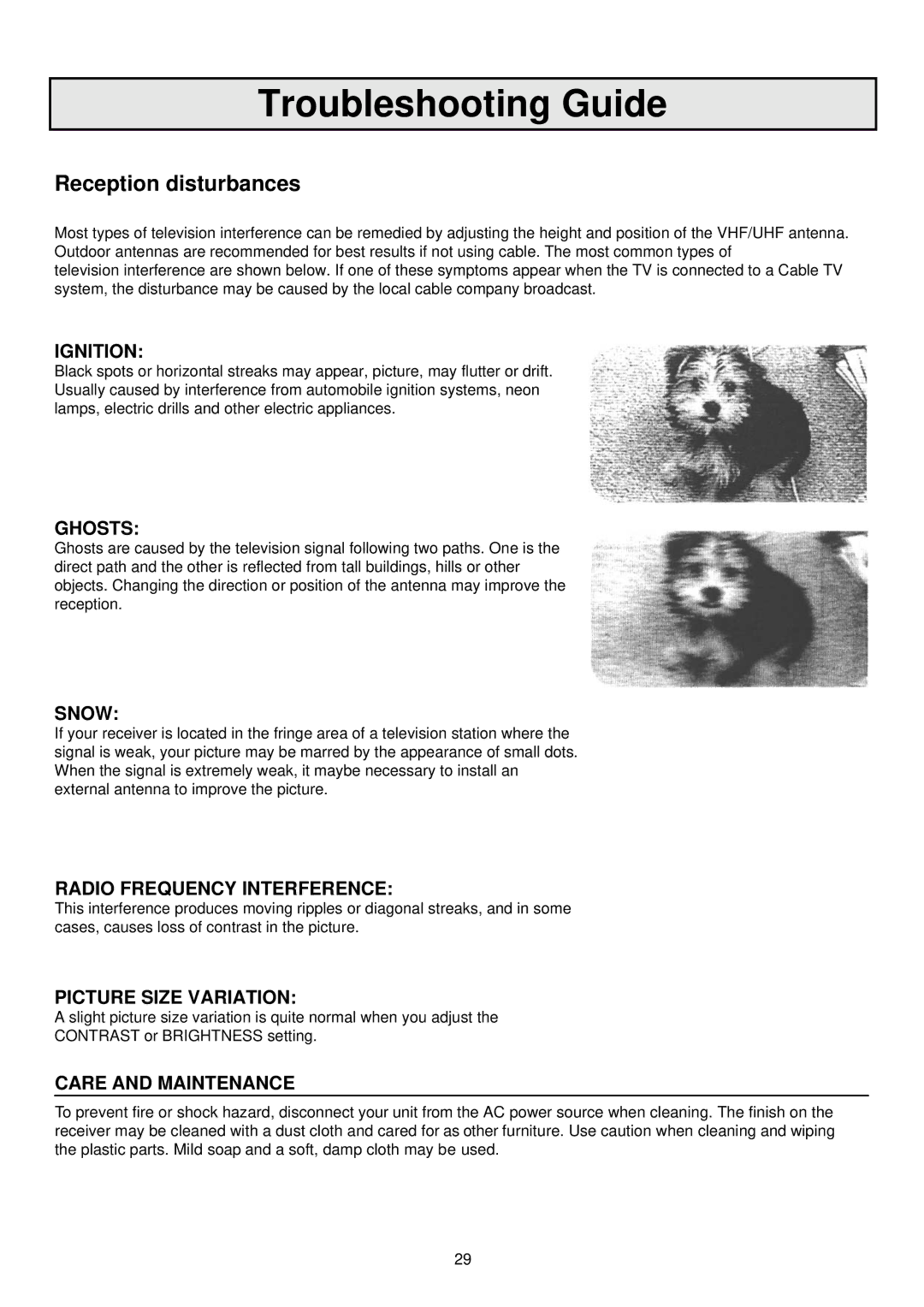 Palsonic 7610WSPF owner manual Specifications, TV system & channel range 