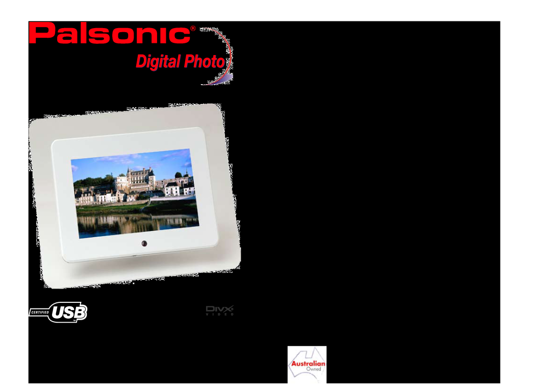 Palsonic DPF8128WH specifications Digital Photo, 8” LCD Display Picture Frame, New Product Information 