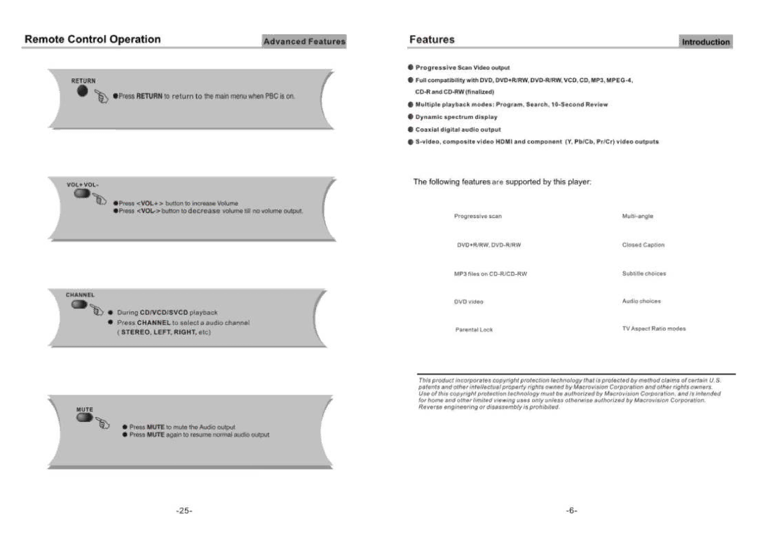 Palsonic DVD2080HD manual 