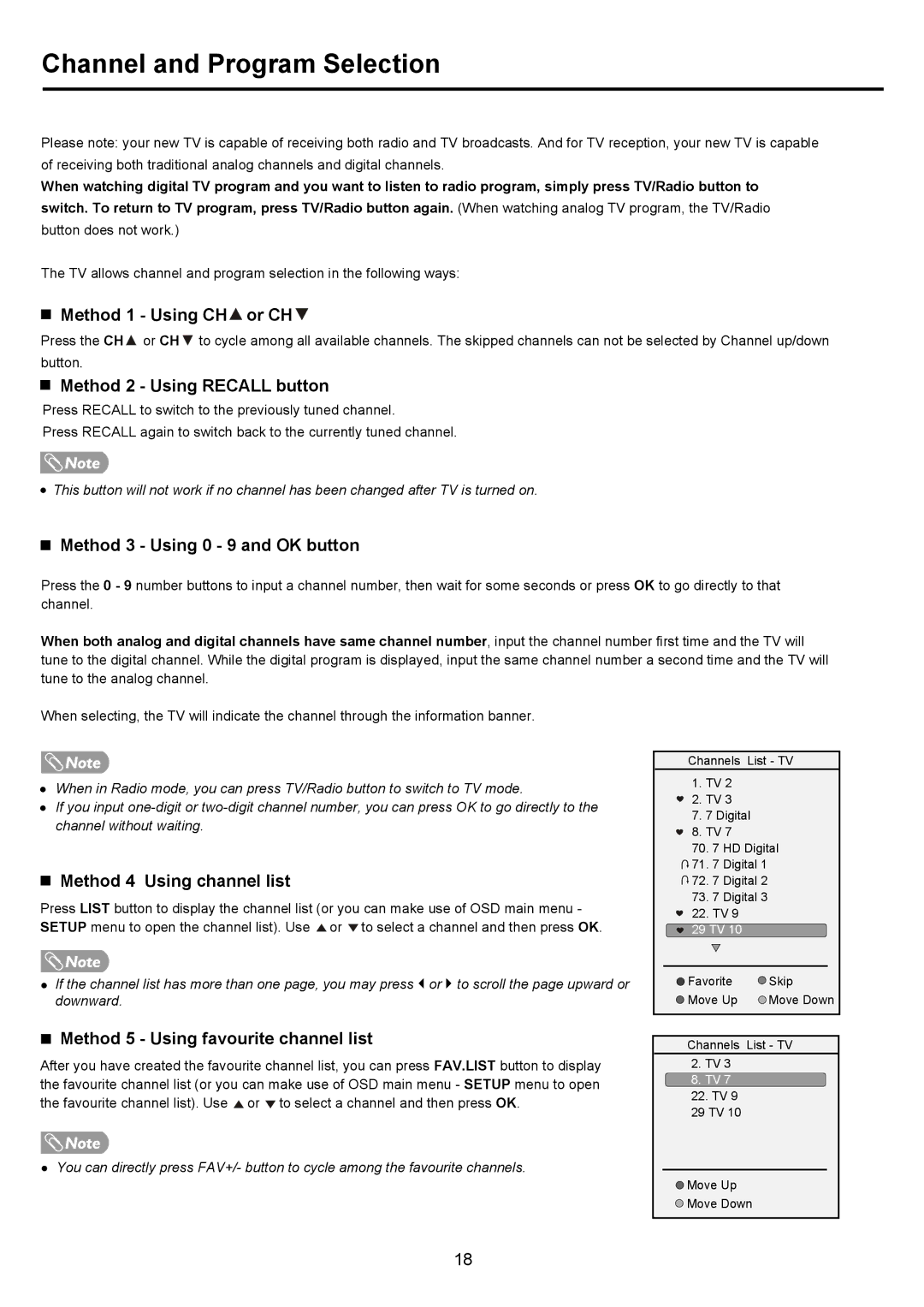 Palsonic PDP4290HD owner manual Channel and Program Selection 