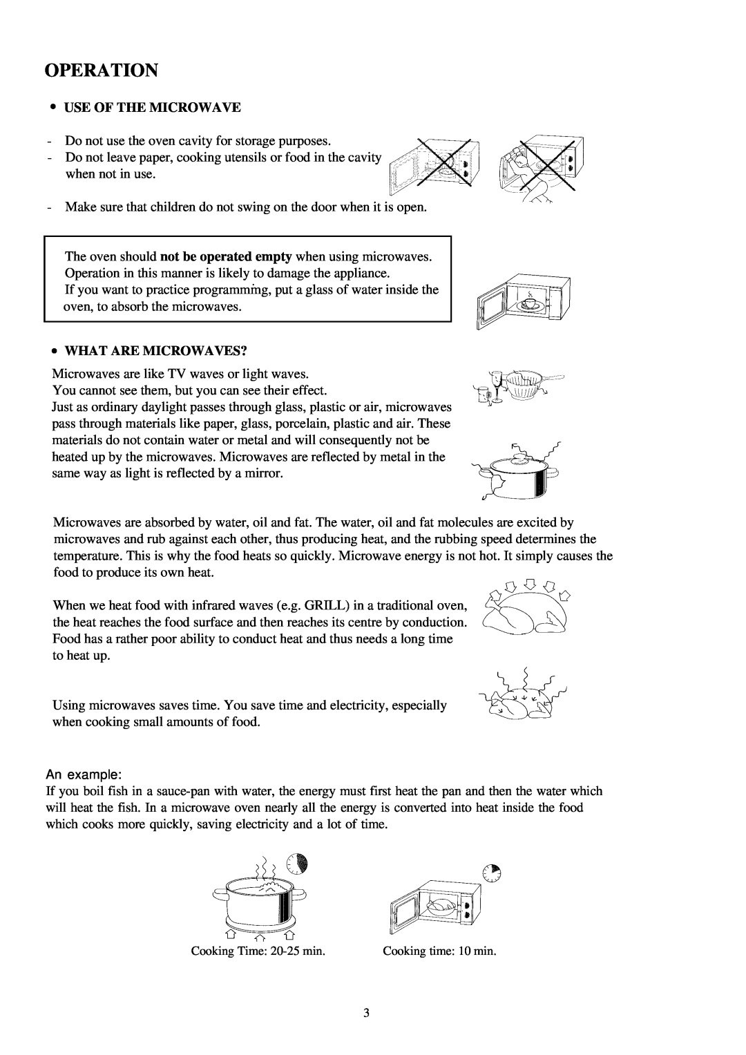 Palsonic PMO-585 manual Operation, Use Of The Microwave 