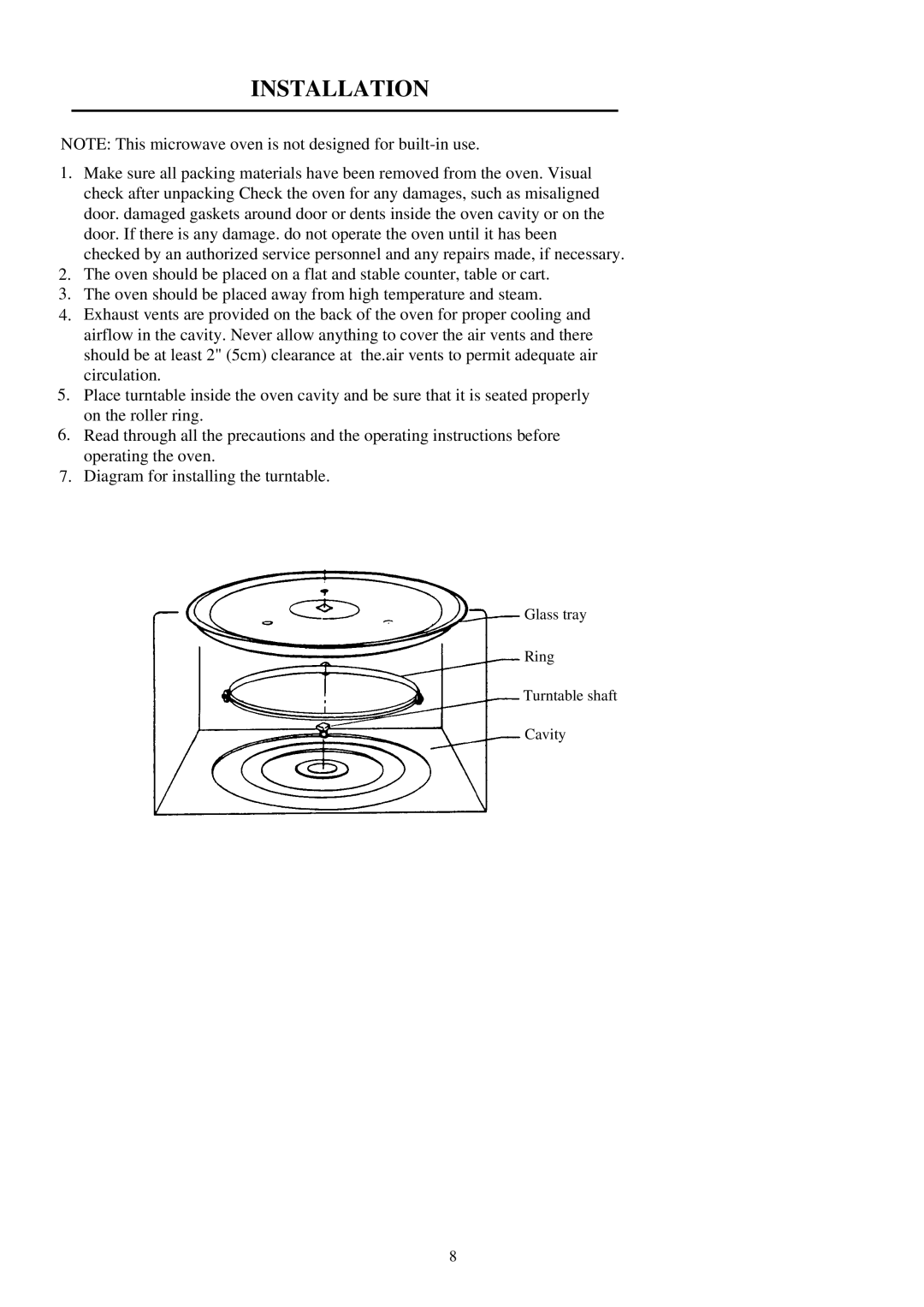 Palsonic PMO-750 manual Installation 