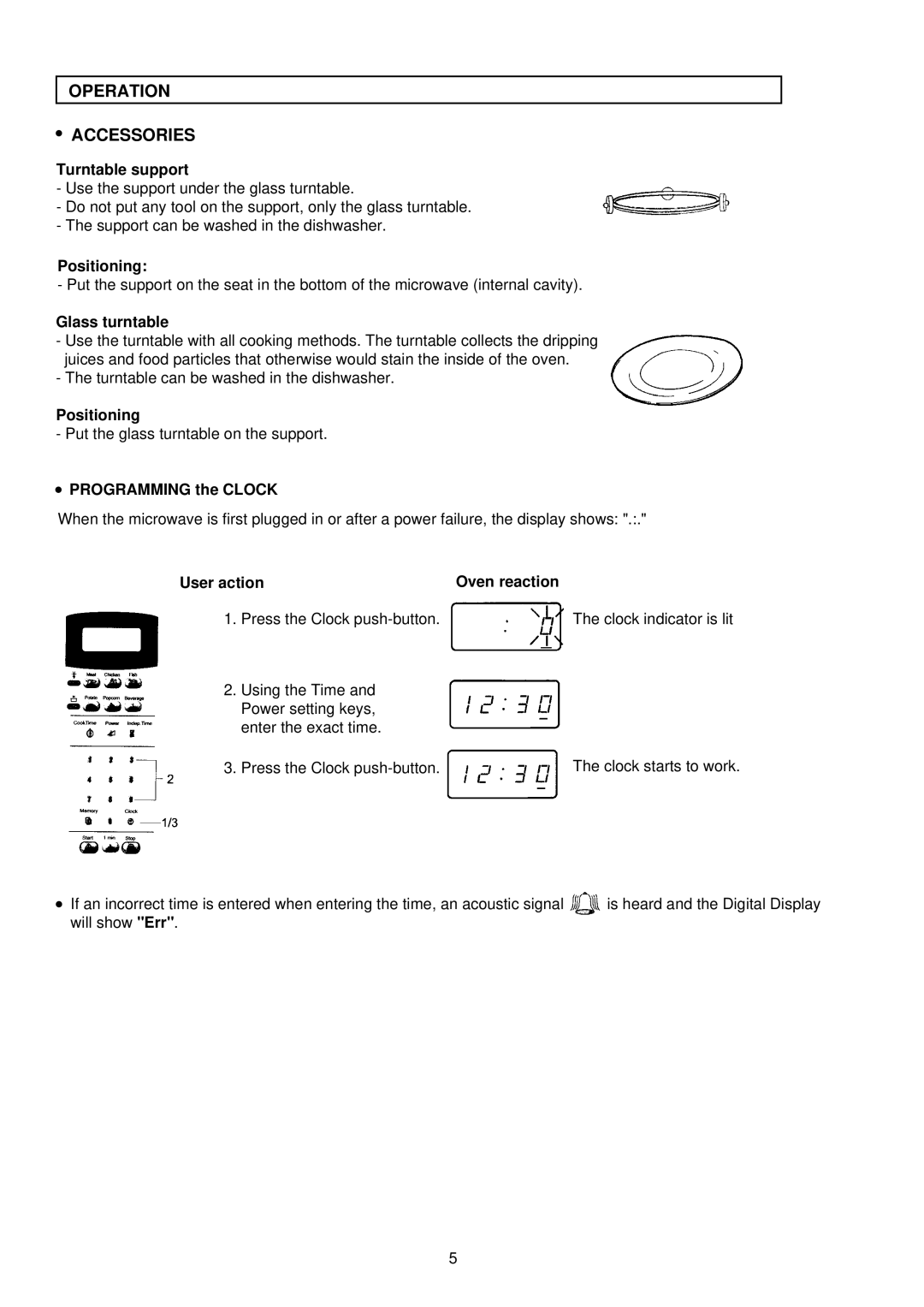 Palsonic PMO-758 manual Operation Accessories 