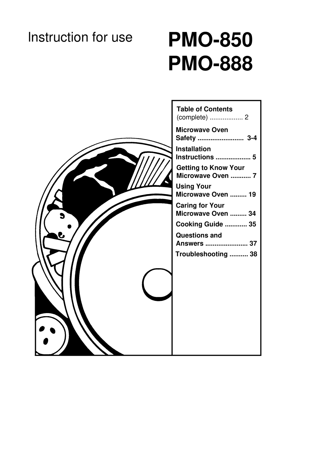 Palsonic PMO-888, PMO-850 installation instructions Getting to Know Your, Microwave Oven 