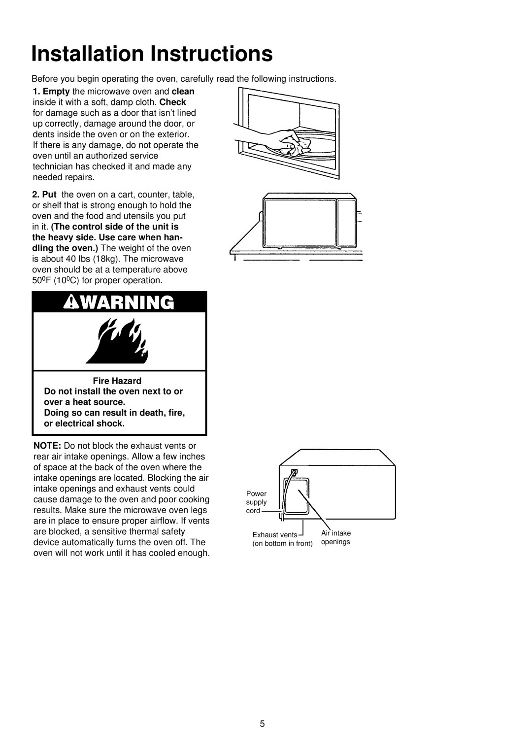 Palsonic PMO-888, PMO-850 installation instructions Installation Instructions 