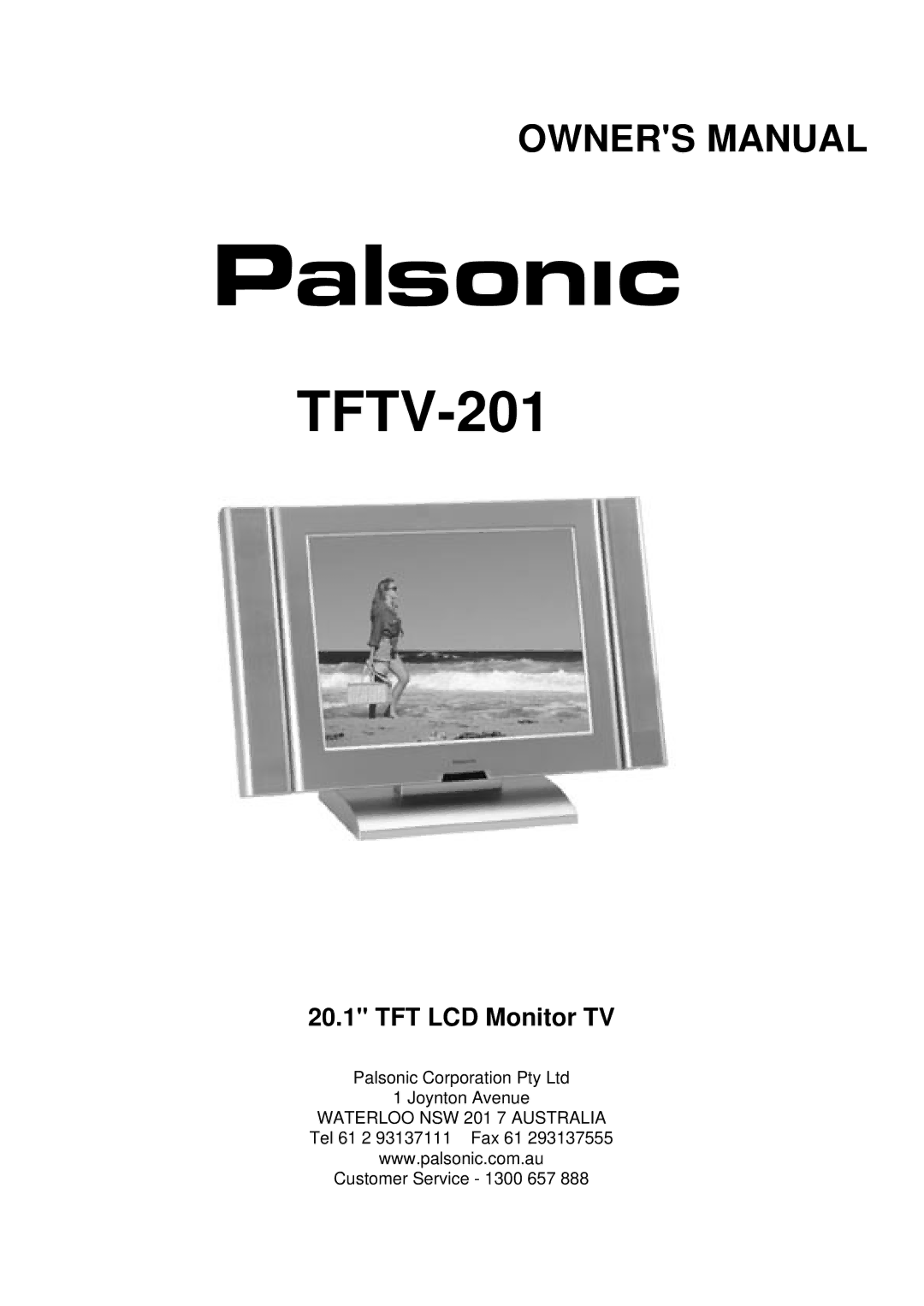 Palsonic TFTV-201 owner manual 