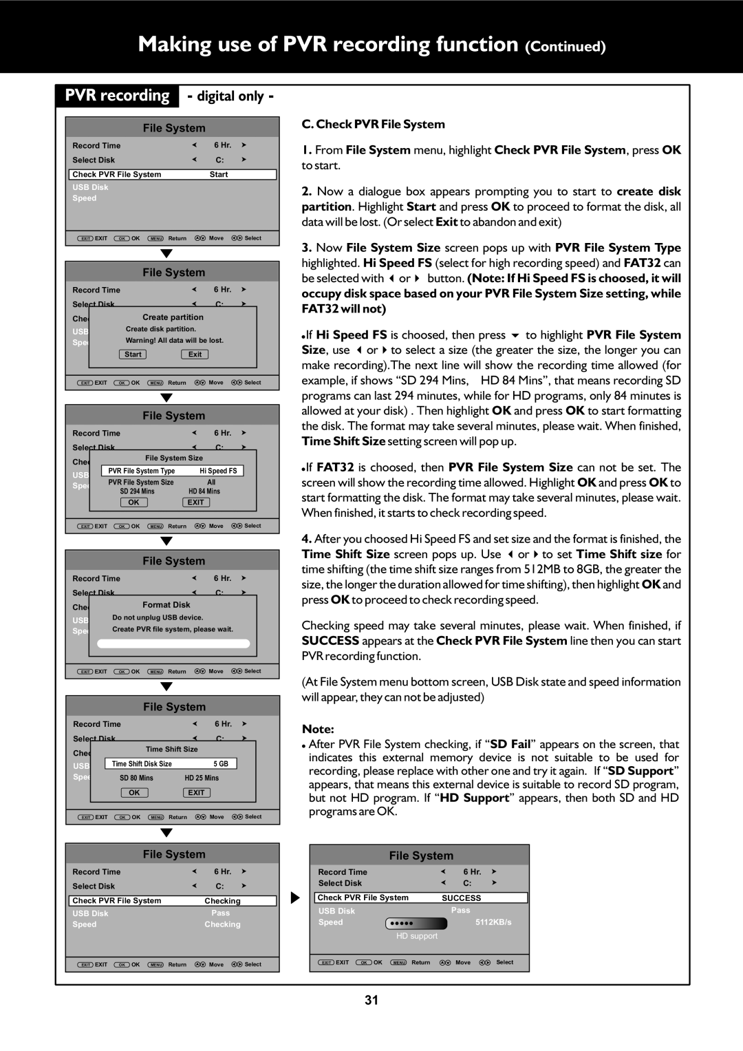 Palsonic TFTV325FL owner manual Digital only 