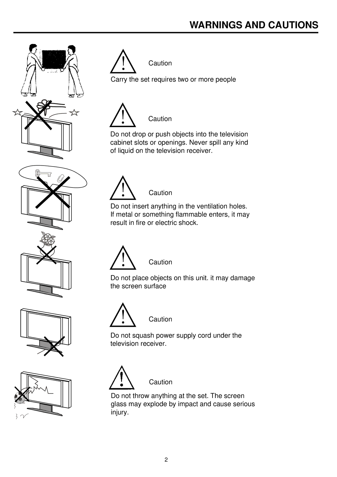 Palsonic TFTV836BK owner manual 