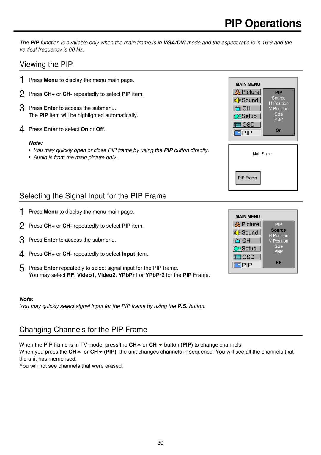 Palsonic TFTV930 owner manual 