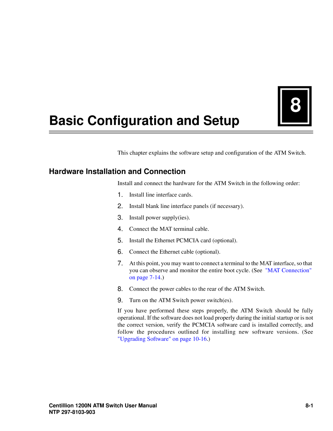 Panasonic 1200N manual Basic Configuration and Setup, Hardware Installation and Connection 