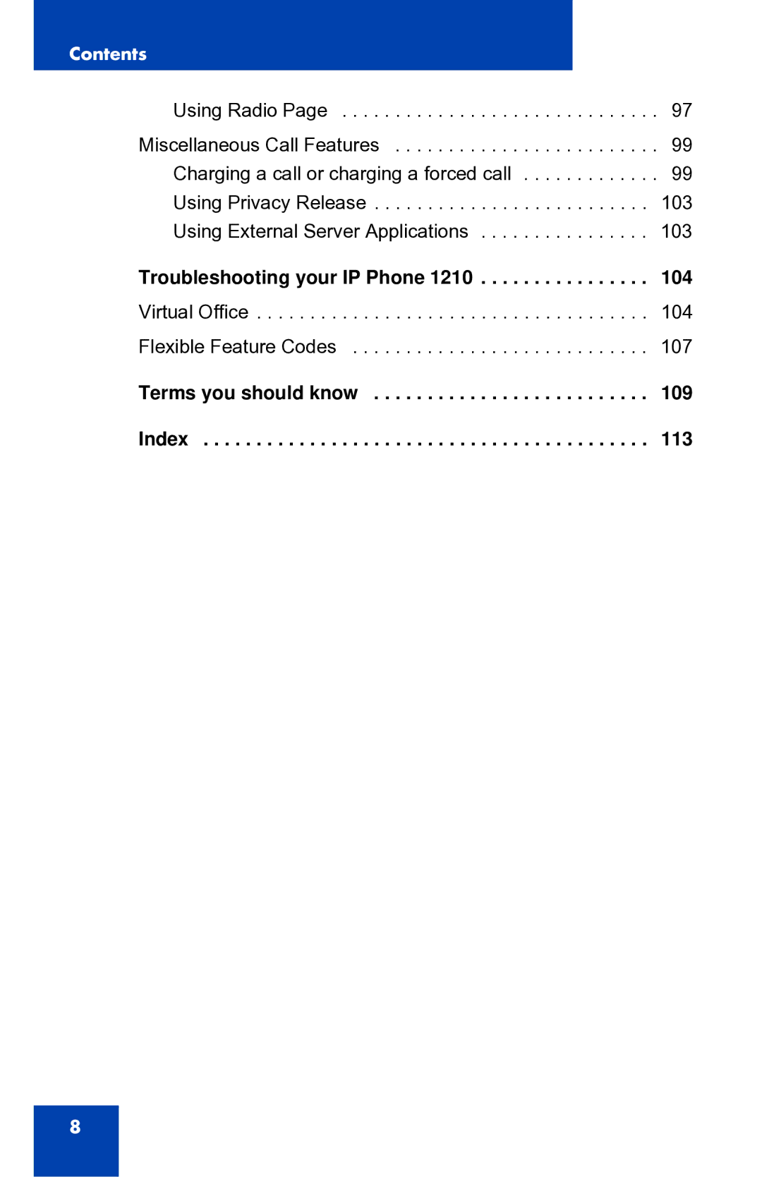 Panasonic manual Troubleshooting your IP Phone 1210 