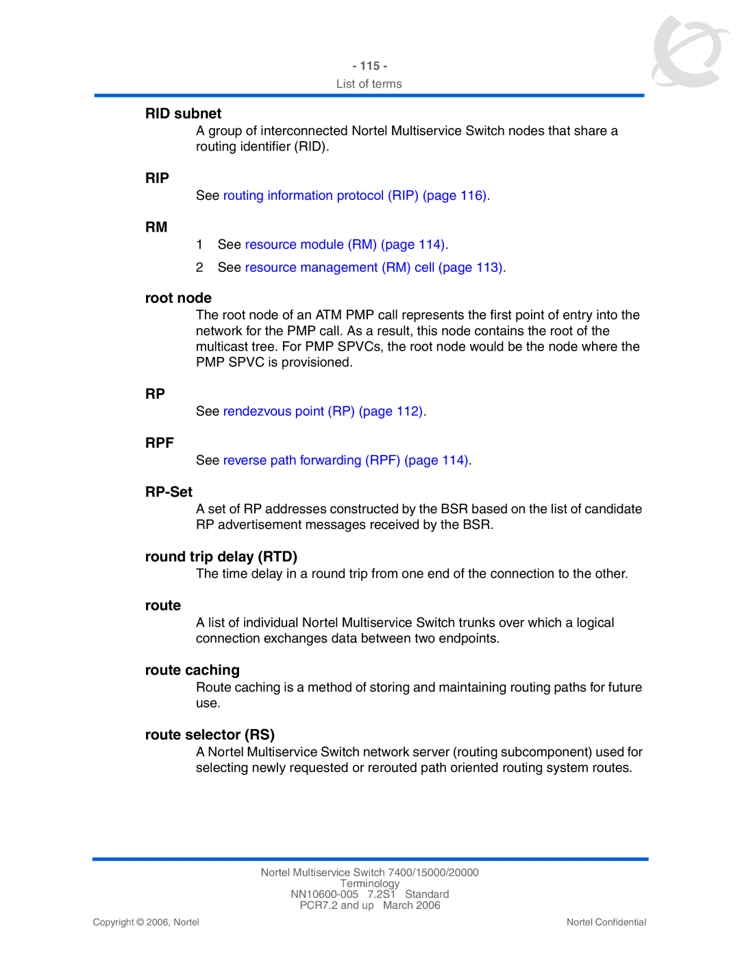 Panasonic 15000 manual Rip, Rpf 