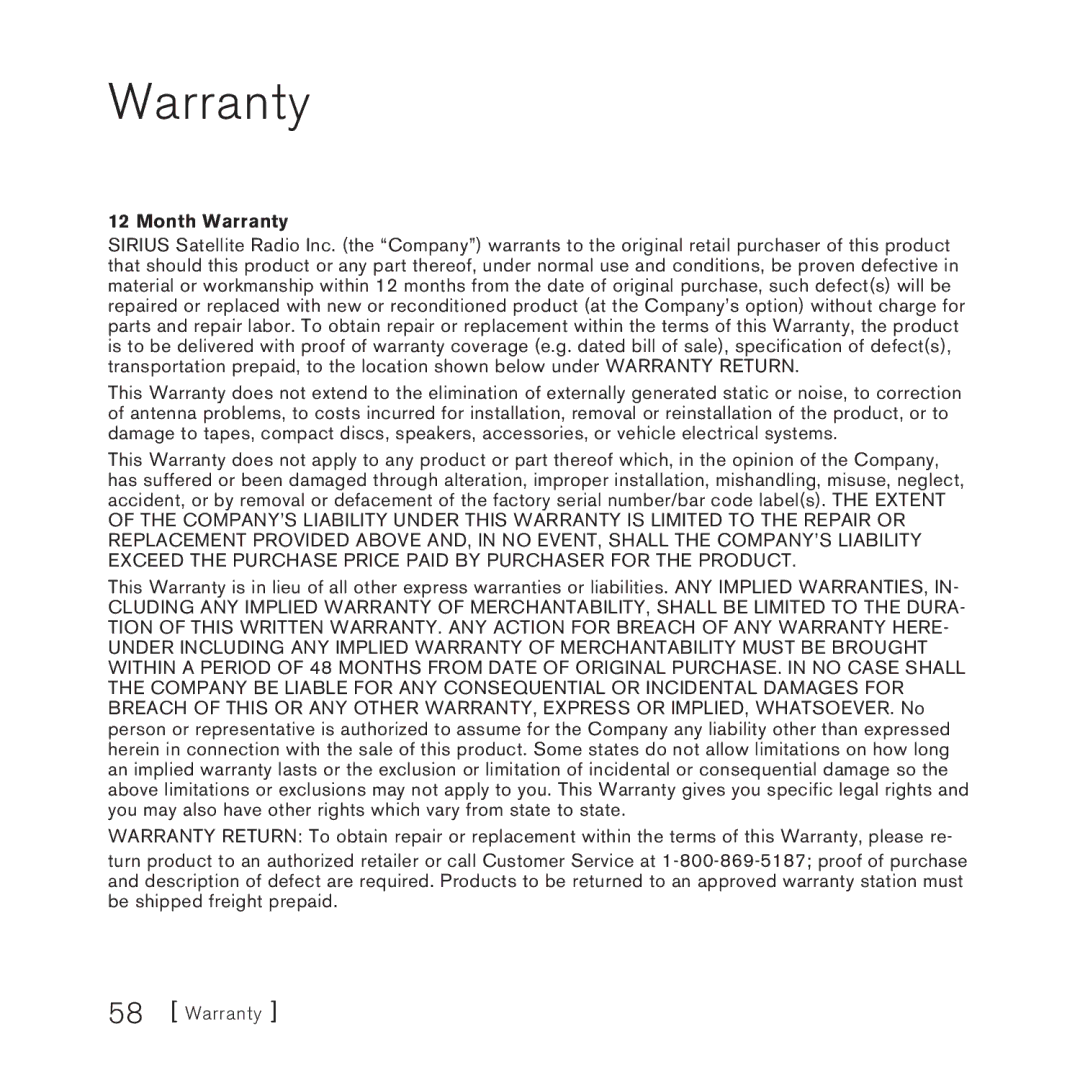 Panasonic 2 manual Month Warranty 