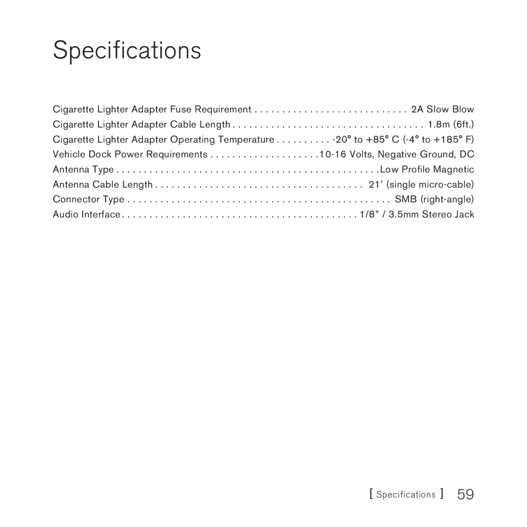 Panasonic 2 manual Specifications 