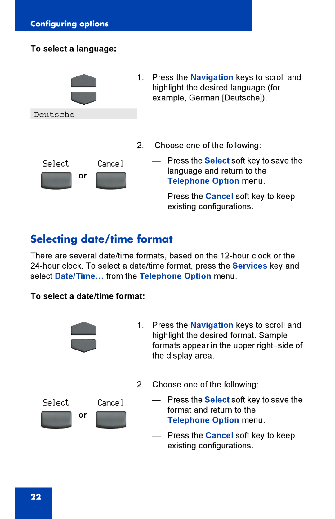 Panasonic 2001 manual Selecting date/time format, To select a language, To select a date/time format 