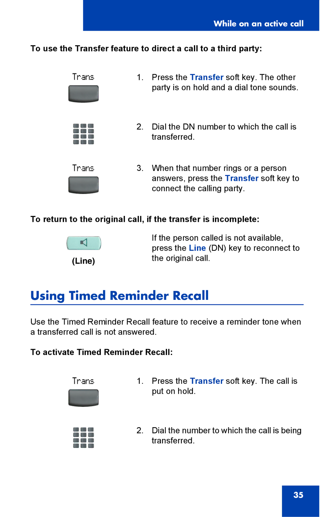 Panasonic 2001 manual Using Timed Reminder Recall, To activate Timed Reminder Recall 