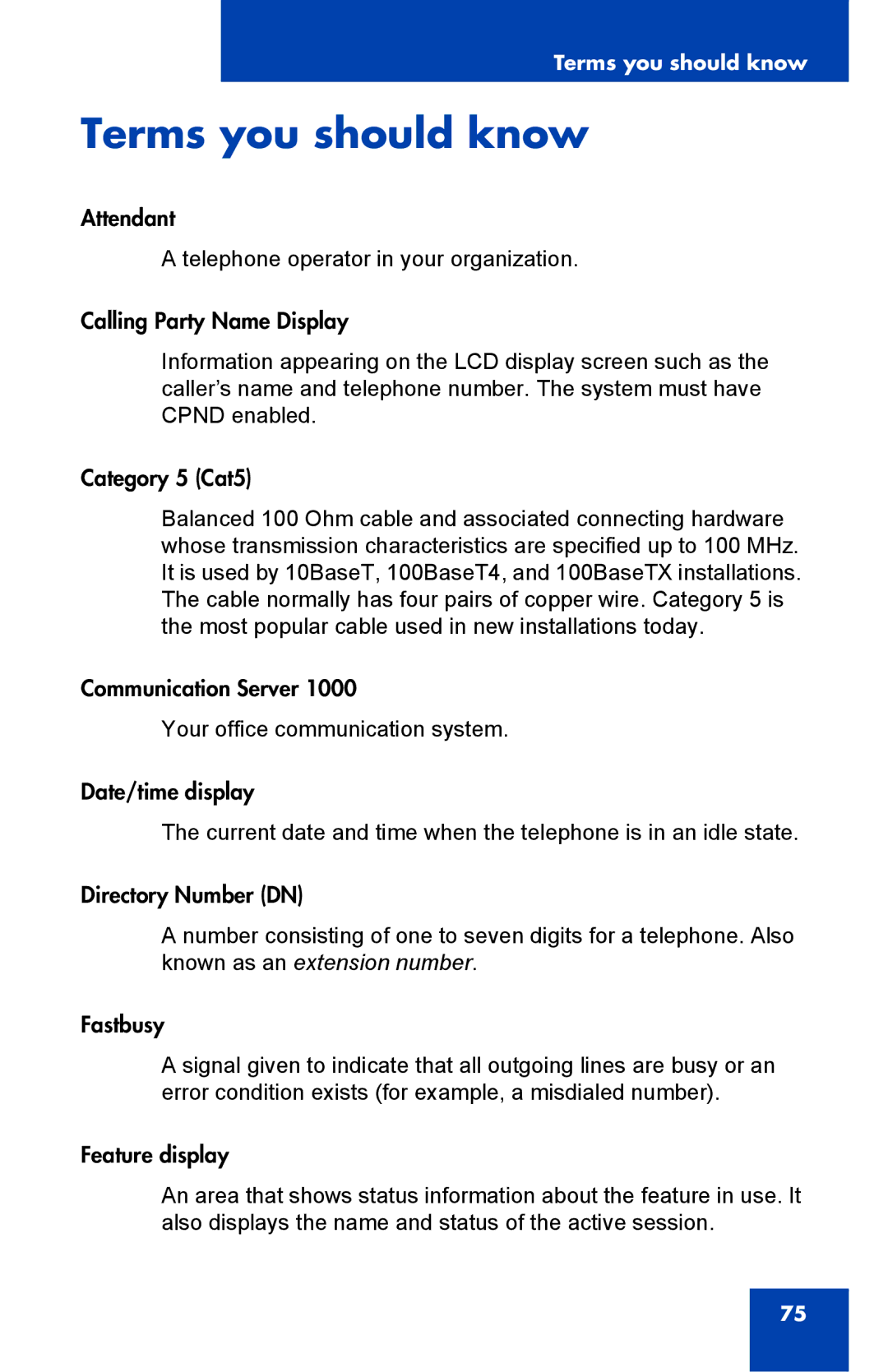 Panasonic 2001 manual Terms you should know 