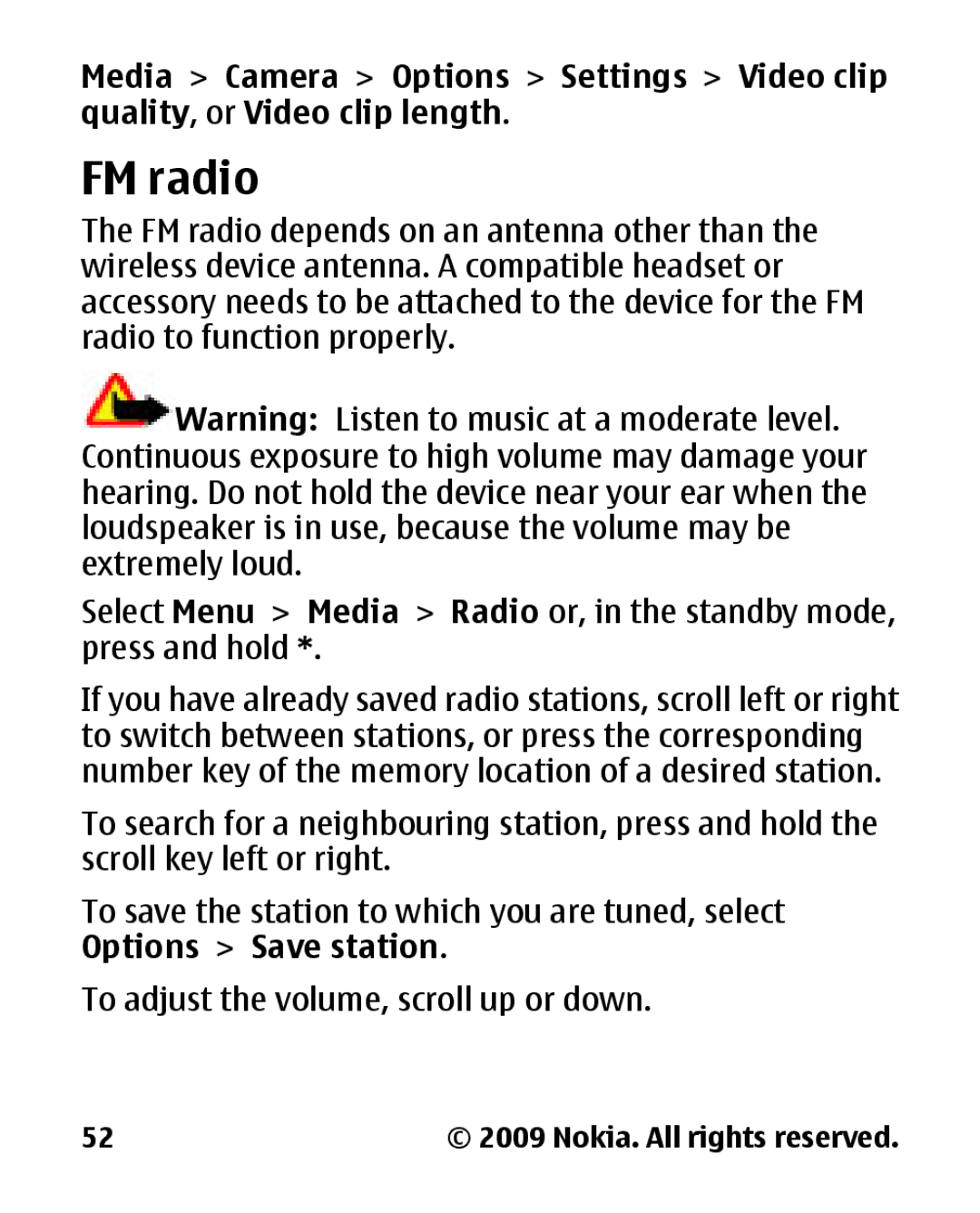 Panasonic 2700 manual FM radio 