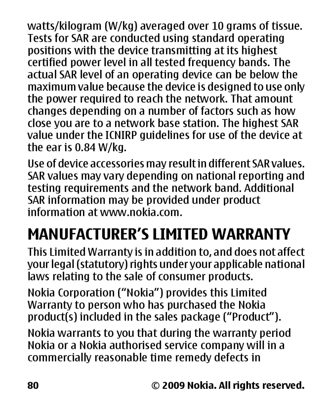 Panasonic 2700 manual MANUFACTURER’S Limited Warranty 