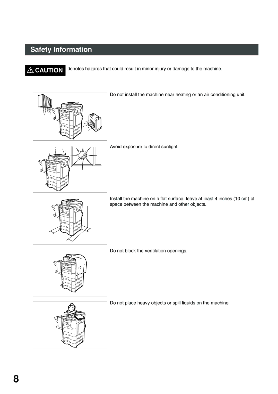 Panasonic 3000 warranty Safety Information 