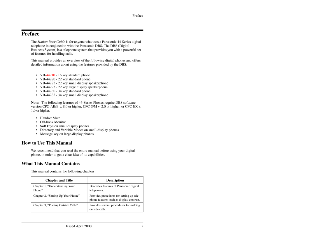 Panasonic 44-Series manual How to Use This Manual, What This Manual Contains 