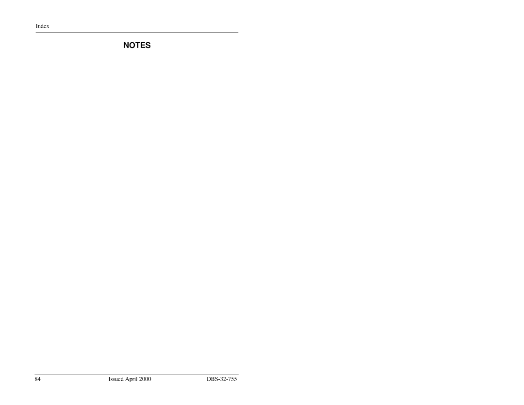 Panasonic 44-Series manual Index Issued April DBS-32-755 